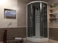 BAS, Душевая кабина,Адрия, с гидромассажем,900 х 900 х 2250 мм 